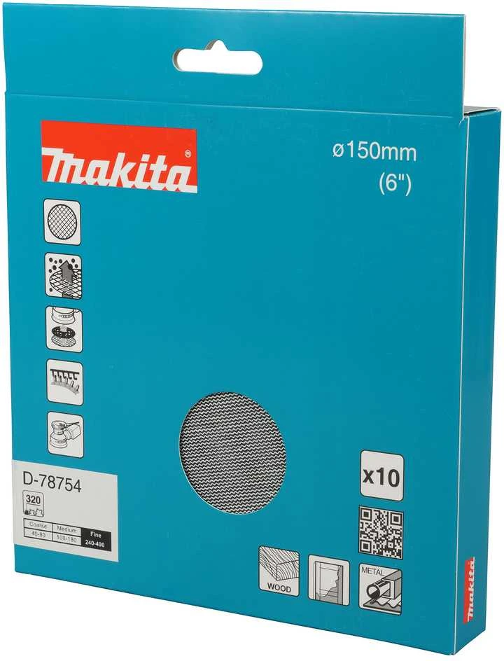 Makita Šlifavimo tinklelis φ150mm A320 (10Vnt.) D-78754