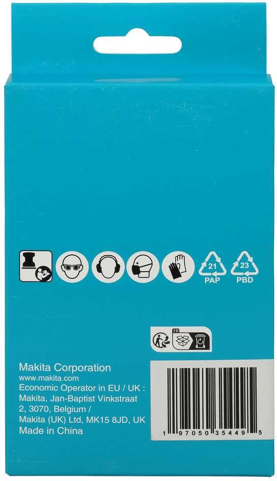 Makita Šlifavimo tinklelis 80x130mm A180 (10Vnt.) D-78798 BO005CG
