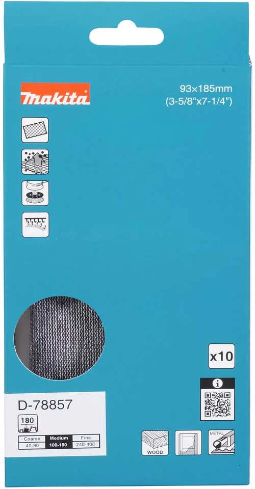 Makita Šlifavimo tinklelis 93x185mm A180, (10vnt.), BO007CG D-78857