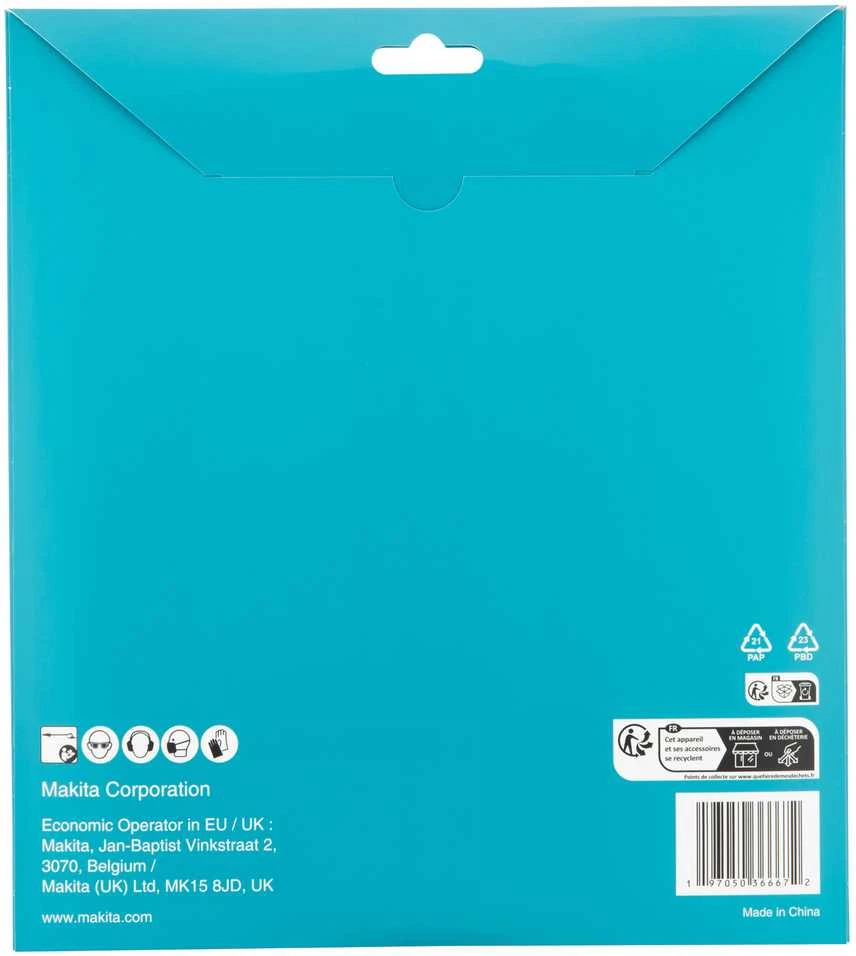 Makita Šlifavimo tinklelis sienų glaistui šlifuoti (5 vnt.), φ225mm, A240 D-82242 DSL801