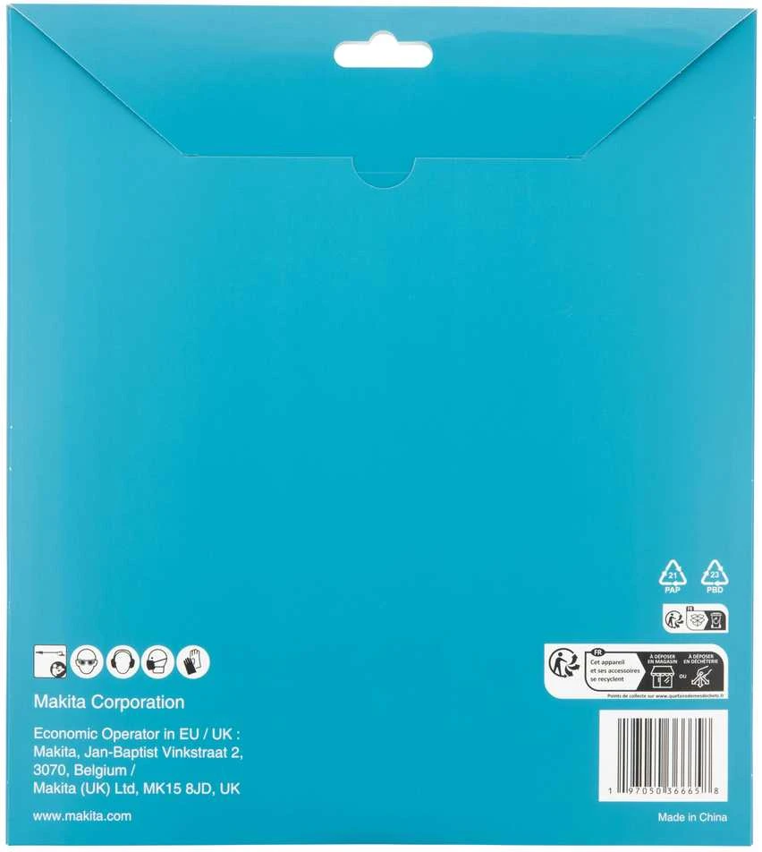 Makita Šlifavimo tinklelis sienų glaistui šlifuoti (5 vnt.), φ225mm, A120 D-82220 DSL801