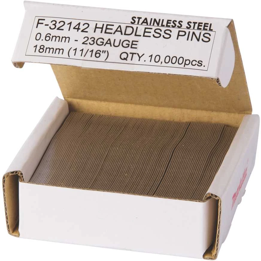 Makita Smeigės 0,6X18MM, INOX P18S, 10.000 Vnt. F-32142 Smeigės 0,6X18MM, INOX P18S, 10.000 Vnt. RST, BTP350, AF5000HP