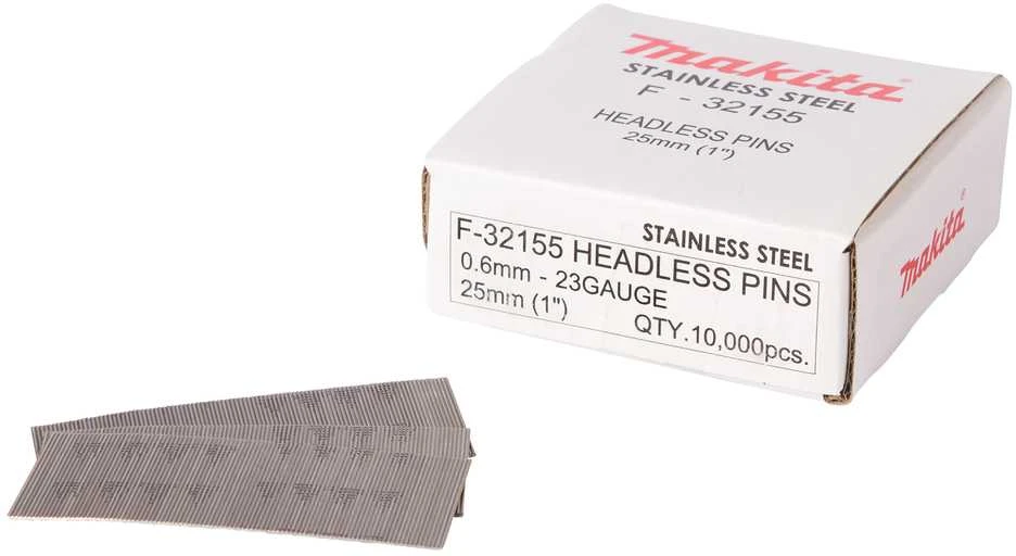 Makita Smeigės 0,6X25MM, INOX P25S, 10.000 Vnt. F-32155 RST, BTP350, AF5000HP