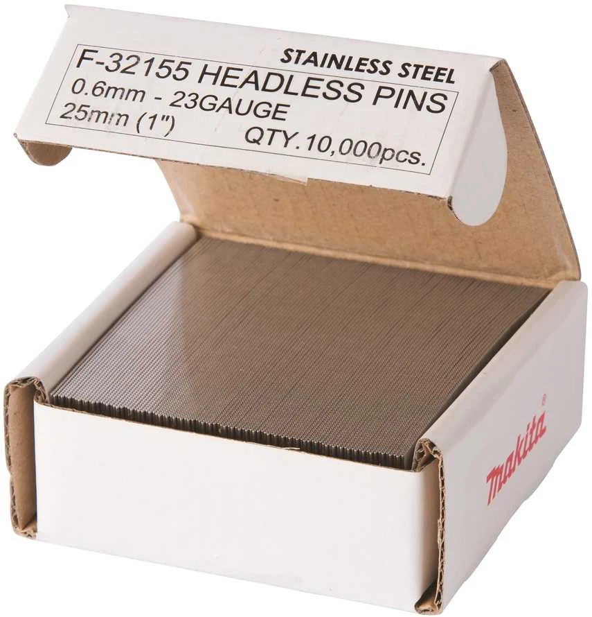 Makita Smeigės 0,6X25MM, INOX P25S, 10.000 Vnt. F-32155 RST, BTP350, AF5000HP