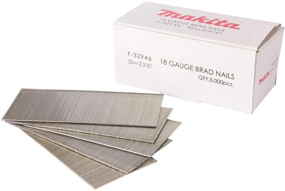 Makita Smeigės 1,2x55mm, 18ga, 5000vnt. F-32946 Smeigės 1,2x55mm, 18ga, 5000vnt. AF505, AF550H
