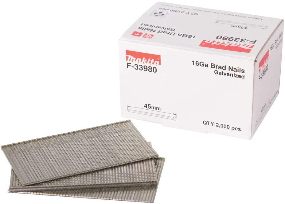 Makita Smeigės1,6X45mm 16ga 2000vnt. AF600, GF600 F-33980 Smeigės1,6X45mm 16ga 2000vnt. AF600, GF600