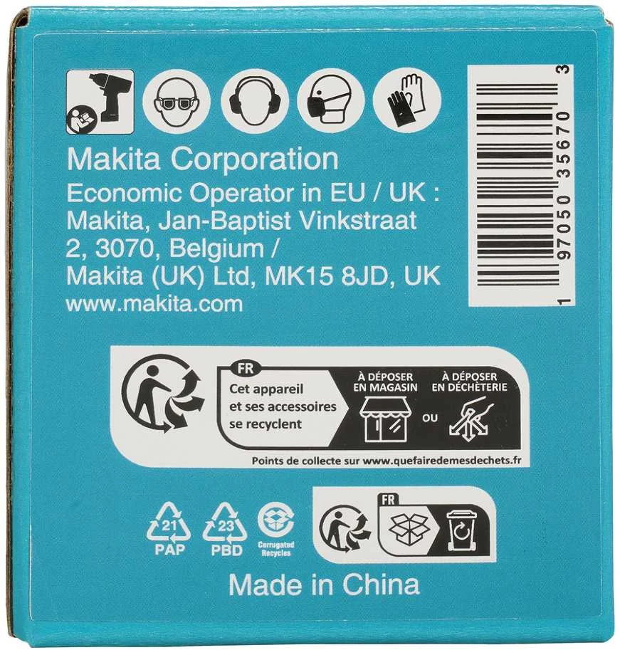 Makita Smūginė sukimo galva 1" 30x62mm E-24527