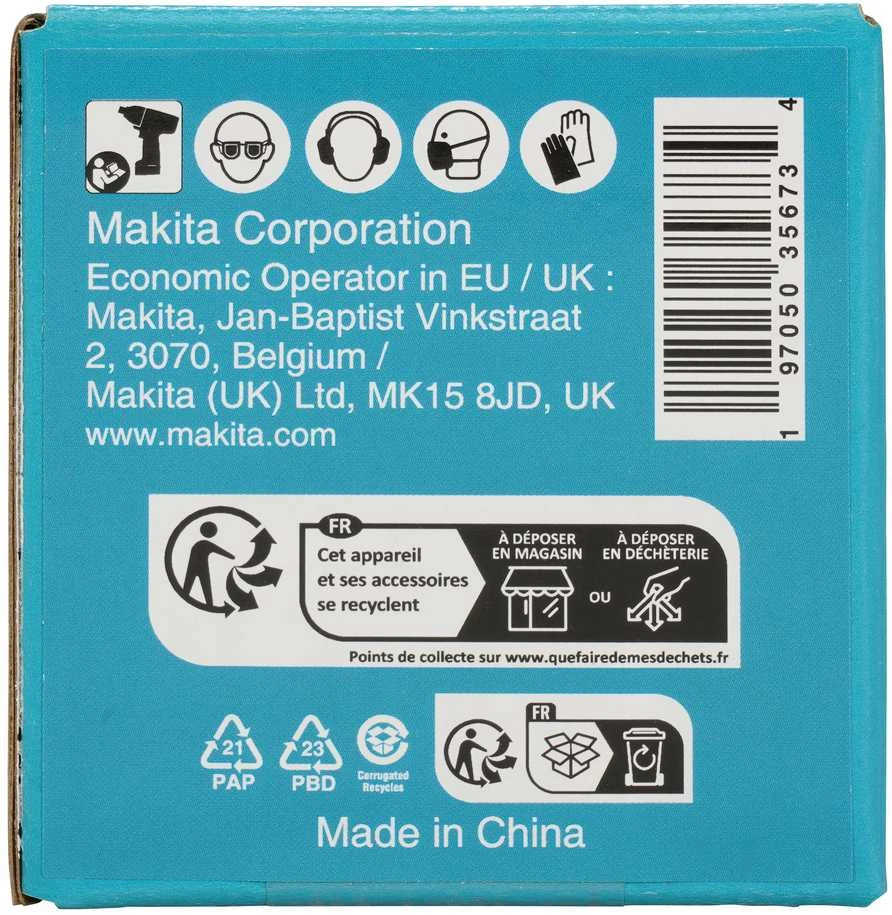 Makita Smūginė sukimo galva 1" 34x63mm E-24555