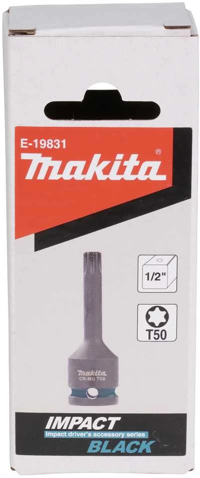 Makita SMŪGINĖ SUKIMO GALVA VERŽLIASUKIUI Impact Juodas 1/2“ T50 x 78 mm E-19831