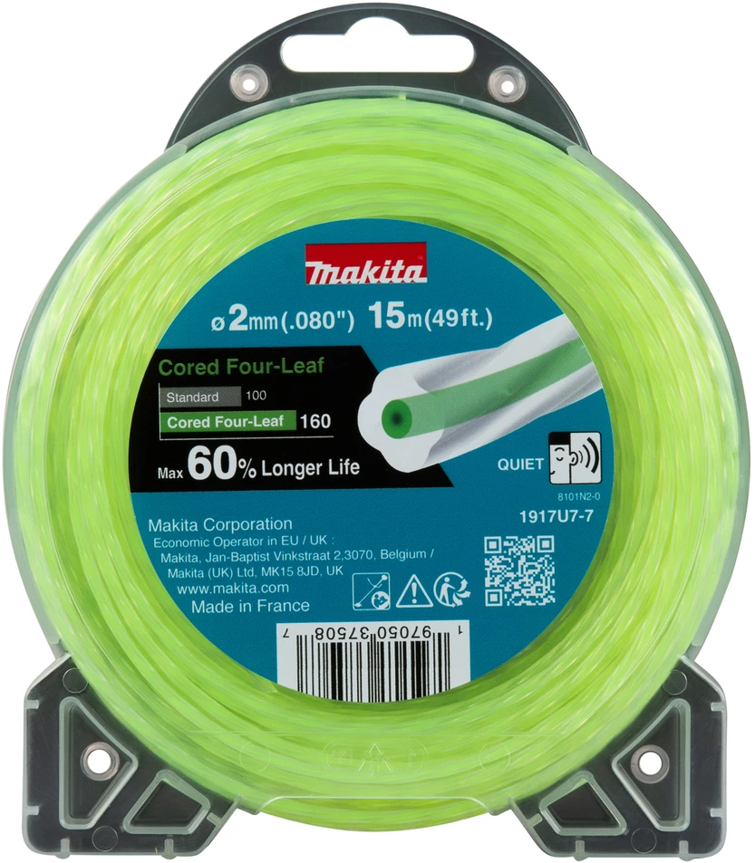 Makita Spiralinis nailoninis pjovimo valas 2.0-15M 1917U7-7 2,0MM X 15M