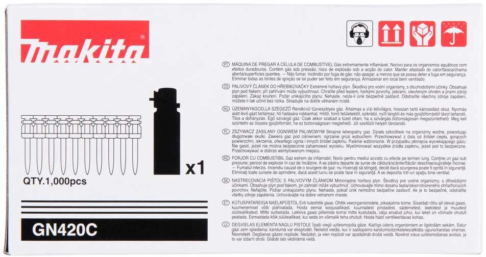 Makita STANDARD VINYS (BETONUI) 2,6X25 1000PCS + DUJŲ BALIONĖLIS 196291-0 STANDARD VINYS (BETONUI) 2,6X25 1000PCS + DUJŲ BALIONĖLIS