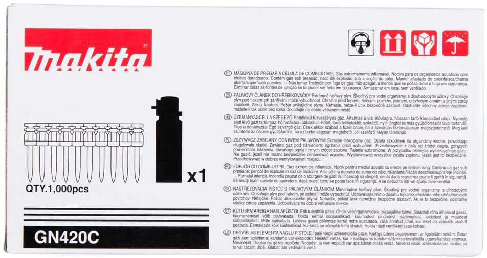 Makita STANDARD VINYS (BETONUI) 2,6X40 1000PCS + DUJŲ BALIONĖLIS 196294-4 STANDARD VINYS (BETONUI) 2,6X40 1000PCS + DUJŲ BALIONĖLIS