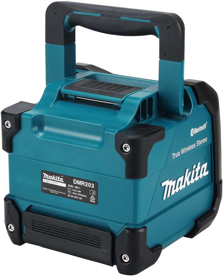 Makita Statybinis „bluetooth" grotuvas DMR203 10.8V - 18V, IP64