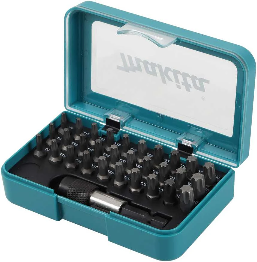 Makita Sukimo antgalių komplektas 31 vnt. TX (T7;T8;T9;T10;T15;T20;T25;T27;T30;T40) P-73352