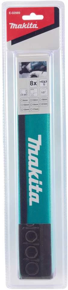Makita Sukimo antgalių komplektas 8 vnt. E-02989 1/2" • CR-MO • 8 vnt