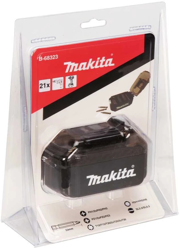 Makita B-68323 Sukimo antgalių komplektas “Akumuliatorius Li-ion” 21 vnt.
