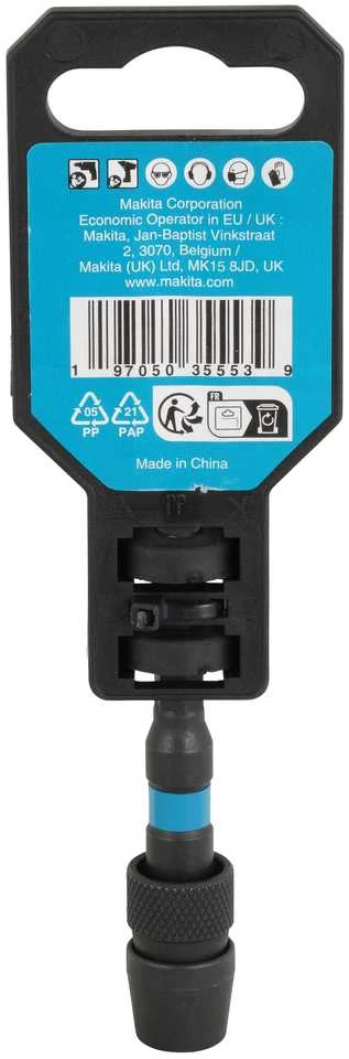 Makita Sukimo antgalių laikiklis su griebtuvu, 76mm, Impact Juodas E-24125