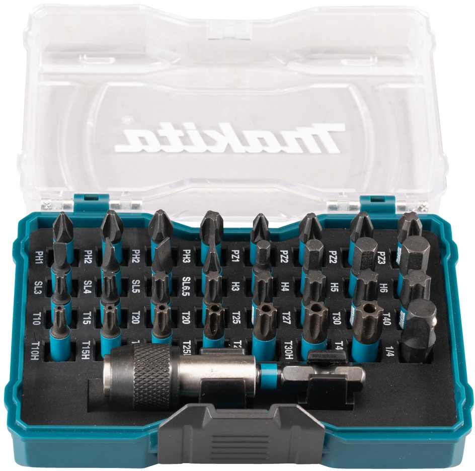 Makita sukimo antgalių rinkinys, 33vnt. IMPACT Juodas E-12441