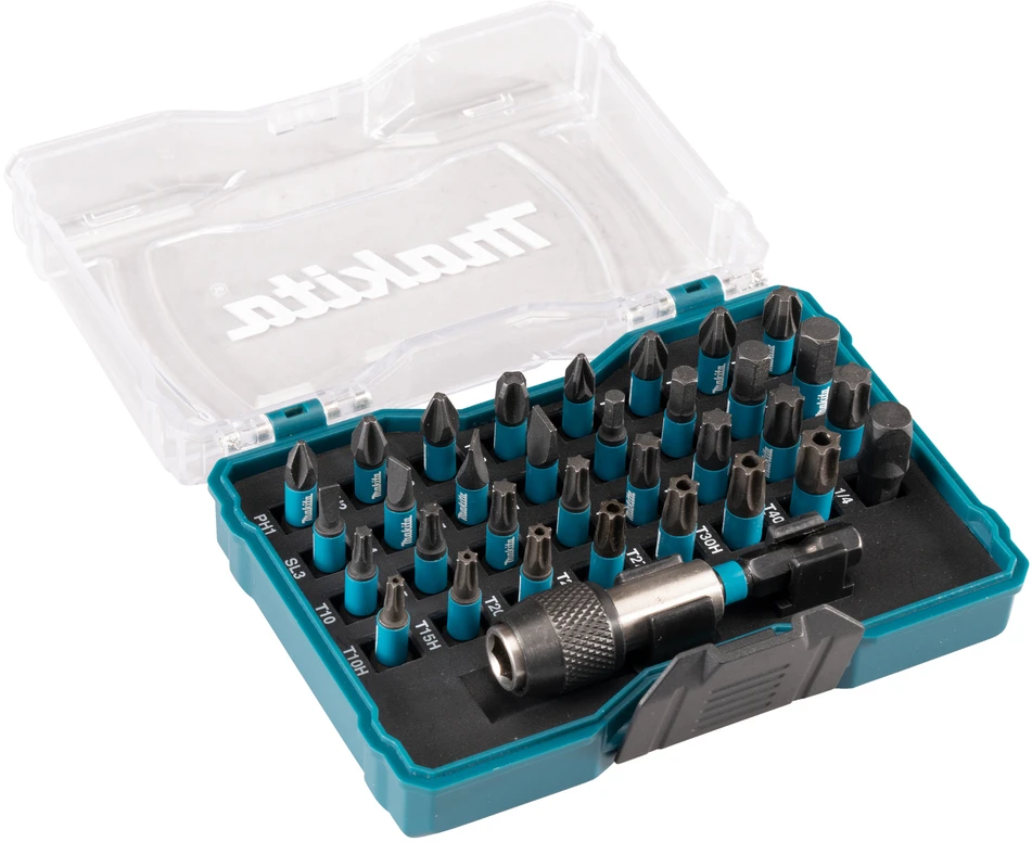 Makita sukimo antgalių rinkinys, 33vnt. IMPACT Juodas E-12441