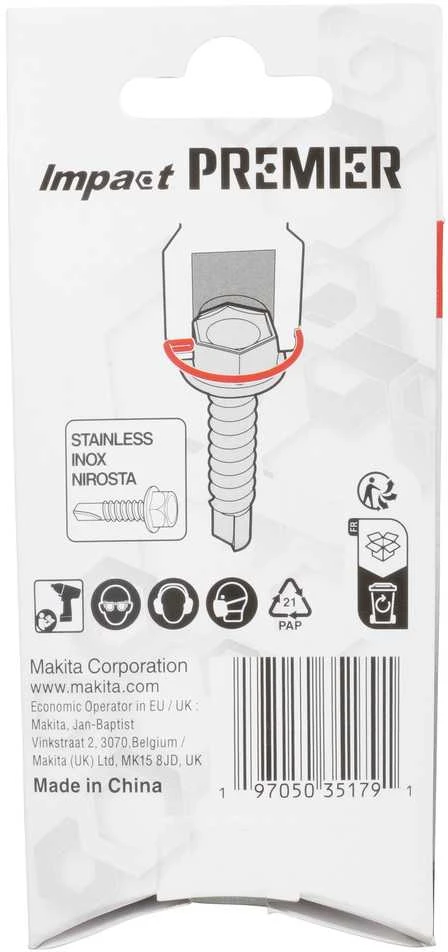 Makita Sukimo galva su žiedine spyruokle 10x50, ¼“, Impact Premier E-22894