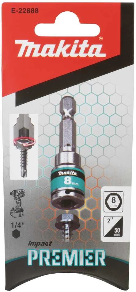 Makita Sukimo galva su žiedine spyruokle 8x50, ¼“, Impact Premier E-22888