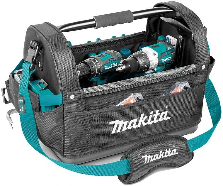 Makita Sutvirtintas, atviras įrankių krepšys. E-15403