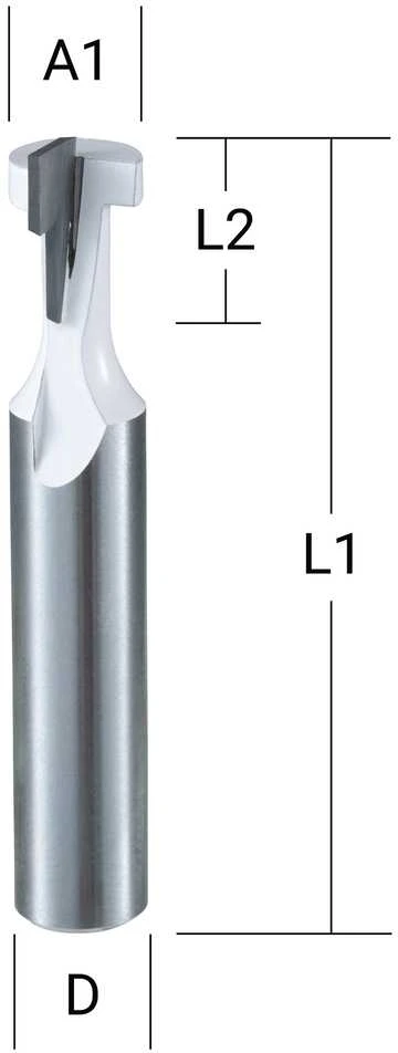 Makita T formos griovelių freza "keyhole"9,5x10,5 mm/ 48,0mm, 8mm Kotelio skersmuo D-68812