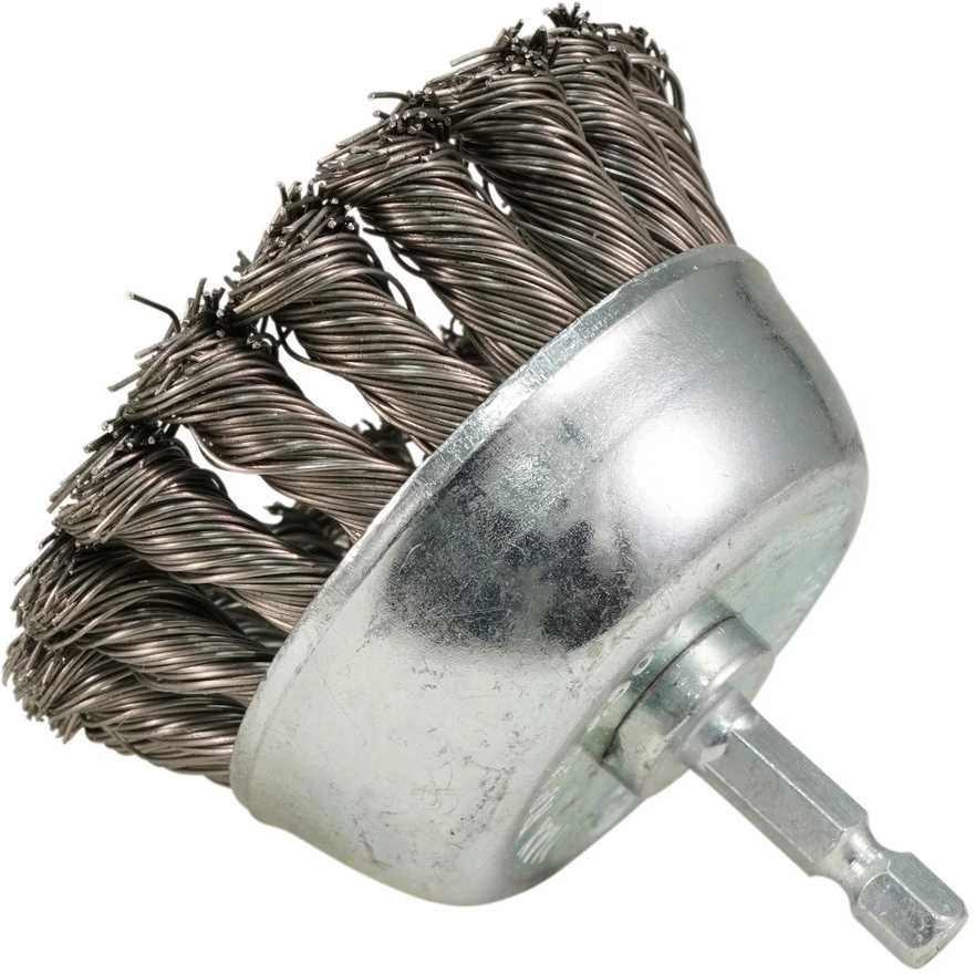 Makita Taurės formos 75mm, su 1/4'' šešiakampiu antgaliu, Nerūdijantis plienas (Sukta viela) D-76700