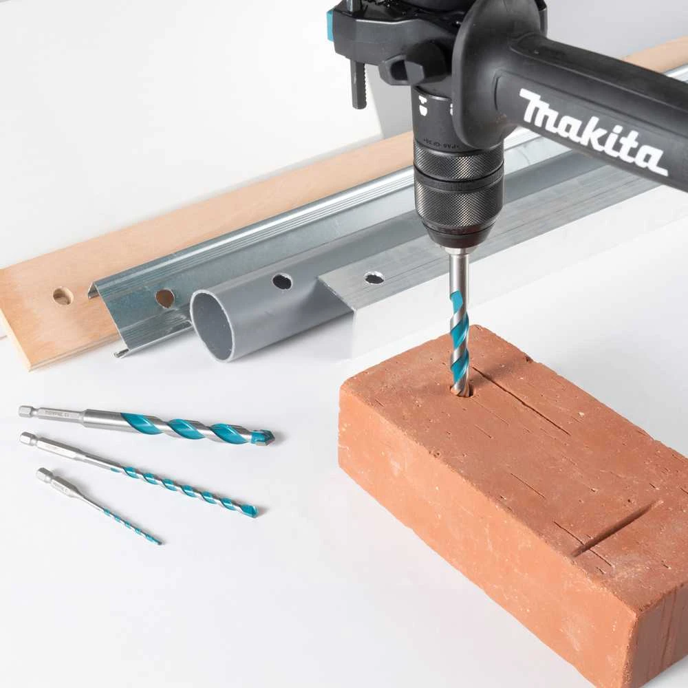 Makita TCT GRĄŽTAS ĮVAIRIOMS MEDŽIAGOMS 8X120mm, 1/4" E-15045