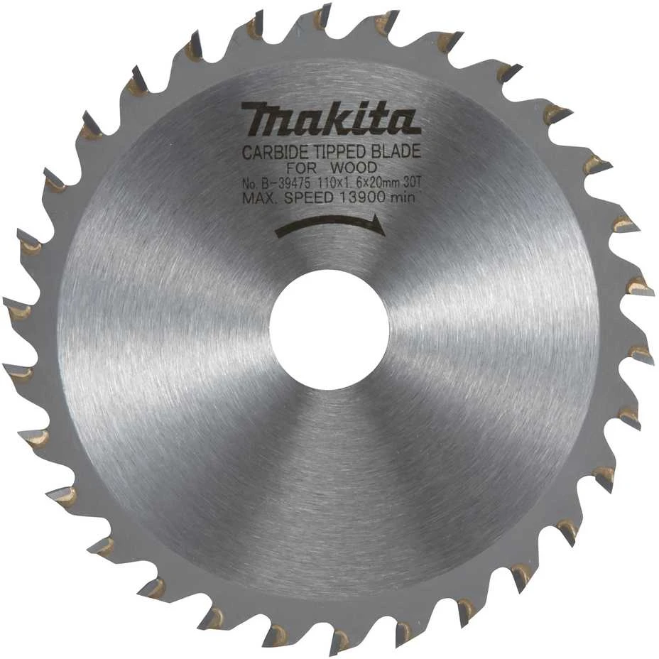Makita T.C.T. pjūklas 165X2X20mm 20° T16 D-09628 T.C.T • 165 x20 mm • T16 • 20° • Medienai