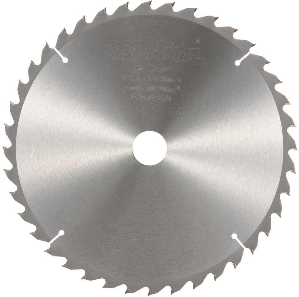 Makita T.C.T. pjūklas 260X2.6X30mm 15° T40 Standartiniai medienai D-74077