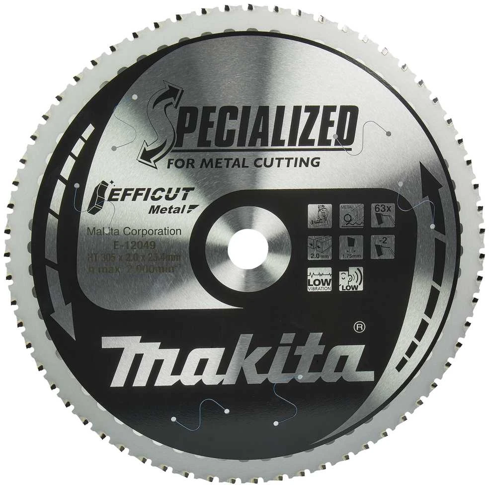 Makita T.C.T. pjūklas 305x2 x 25.4mm 63T EFFICUT Metal E-12049