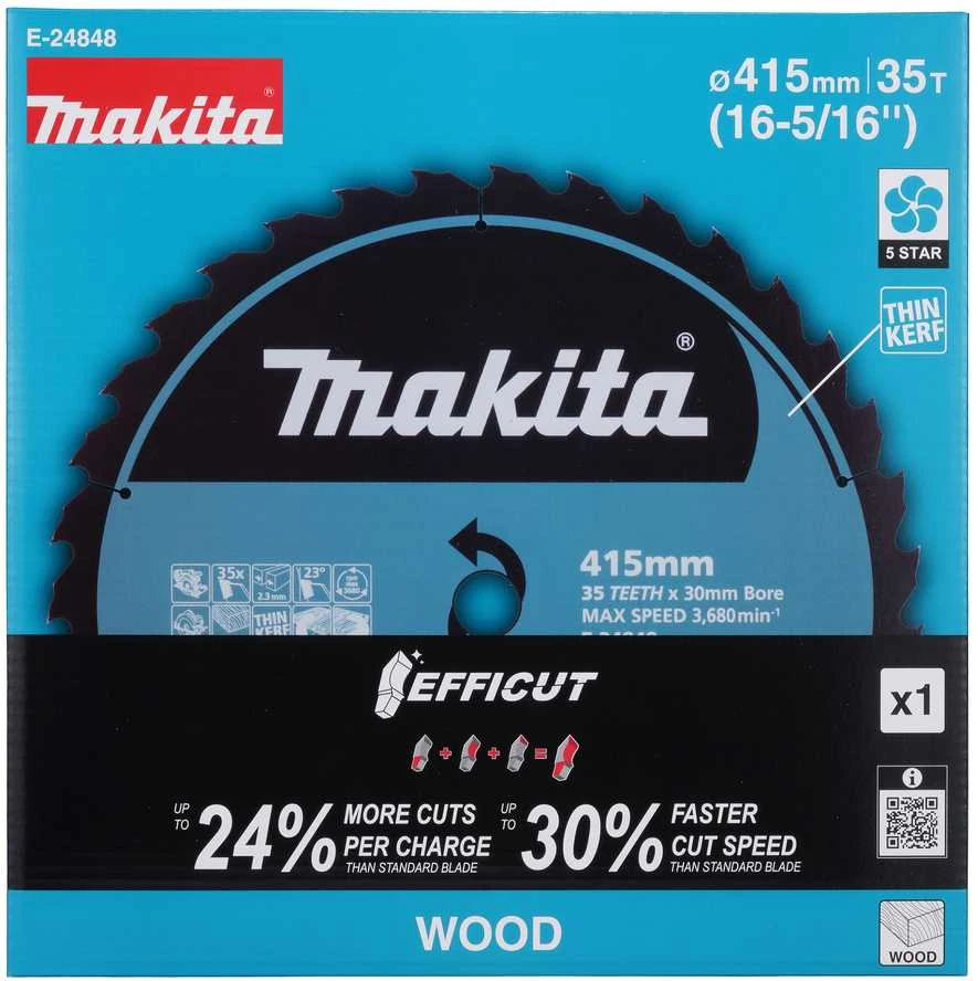 Makita T.C.T. pjūklas 415X2,3x30mm 23° T35 EFFICUT E-24848