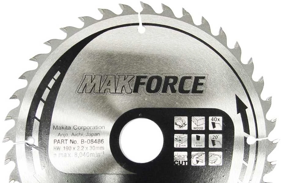 Makita T.C.T. pjūklas SPECIALIZED 136X1.5X20mm 18° T36 B-22006 T.C.T • 136 x20 mm • T36 • 18° • Medienai