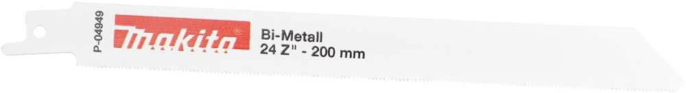 Makita Tiesinio pjūklo pjūkleliai 200X0.9MM (24TPI), 5vnt., metalu P-04949