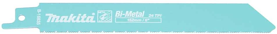 Makita Tiesinio pjūklo pjūkleliai BIM 152x0,9 (24tpi), 5Vnt., Metalui B-16835