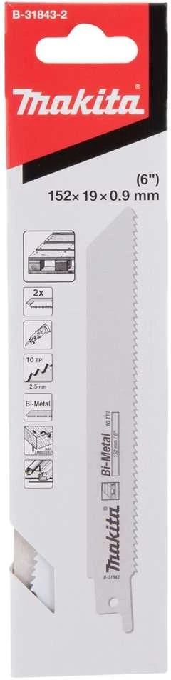Makita Tiesinio pjūklo pjūkleliai BIM 152x0,9mm (10tpi), 2Vnt B-31843-2