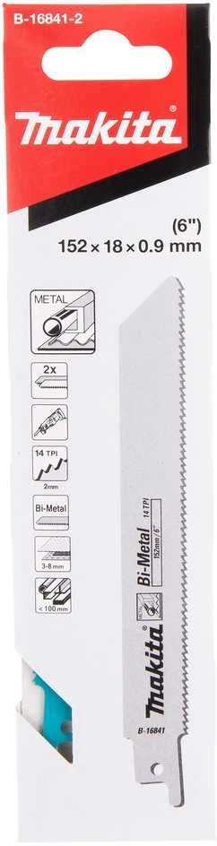Makita Tiesinio pjūklo pjūkleliai BIM 152x0,9mm (14tpi),, 2Vnt. B-16841-2