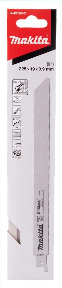 Grąžtas Makita Tiesinio pjūklo pjūkleliai BIM 225x0,9 (24tpi), 2Vnt B-43169-2
