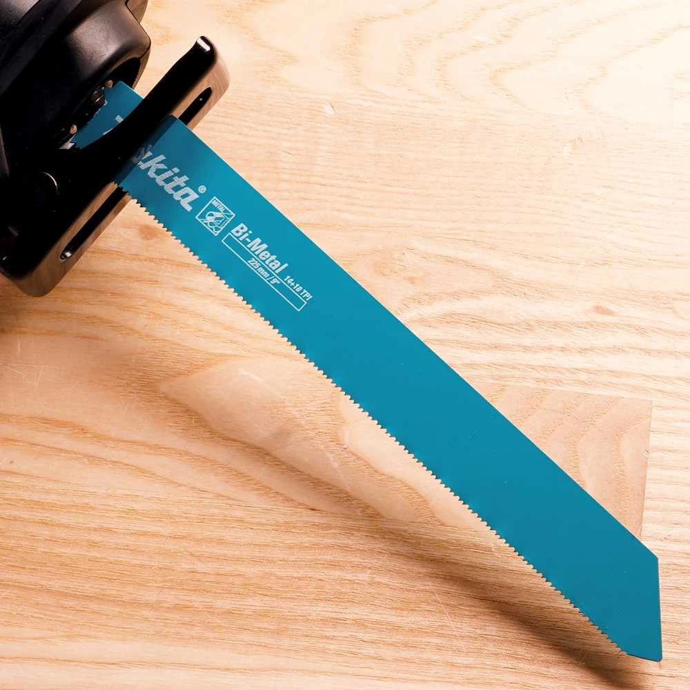 Makita Tiesinio pjūklo pjūkleliai BIM 225x1,1mm (14+18tpi), 5Vnt., Metalui B-43175