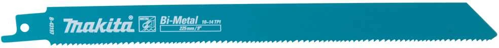 Makita Tiesinio pjūklo pjūkleliai BIM 225x1,25mm (10-14tpi), 2Vnt. B-43197-2