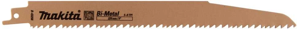 Makita Tiesinio pjūklo pjūkleliai BIM 225x1,6mm (5-8tpi), 2Vnt B-43256-2