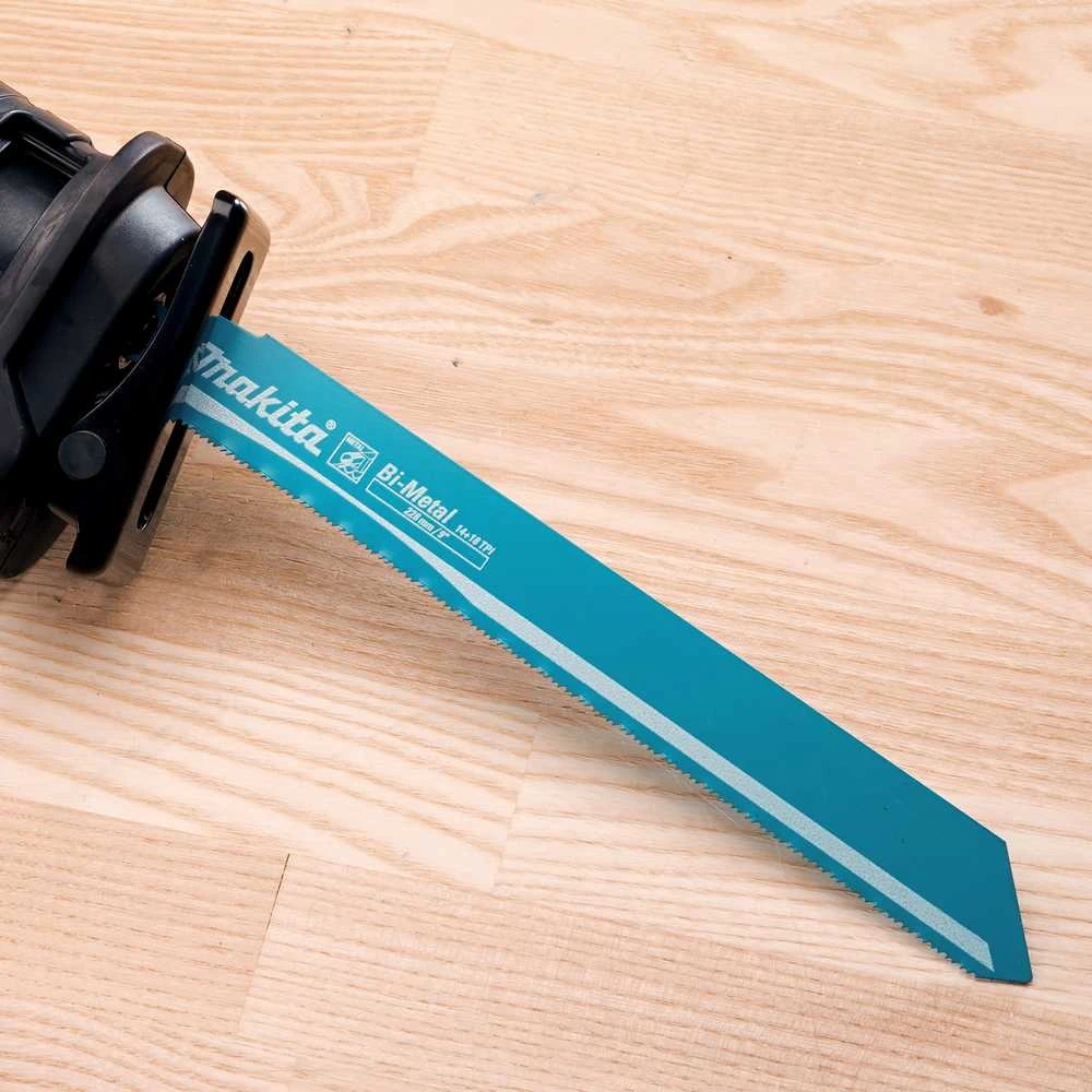 Makita Tiesinio pjūklo pjūkleliai BIM išgaubto danties 228X1,1MM (14+18TPI), 5Vnt, Metalui B-55821
