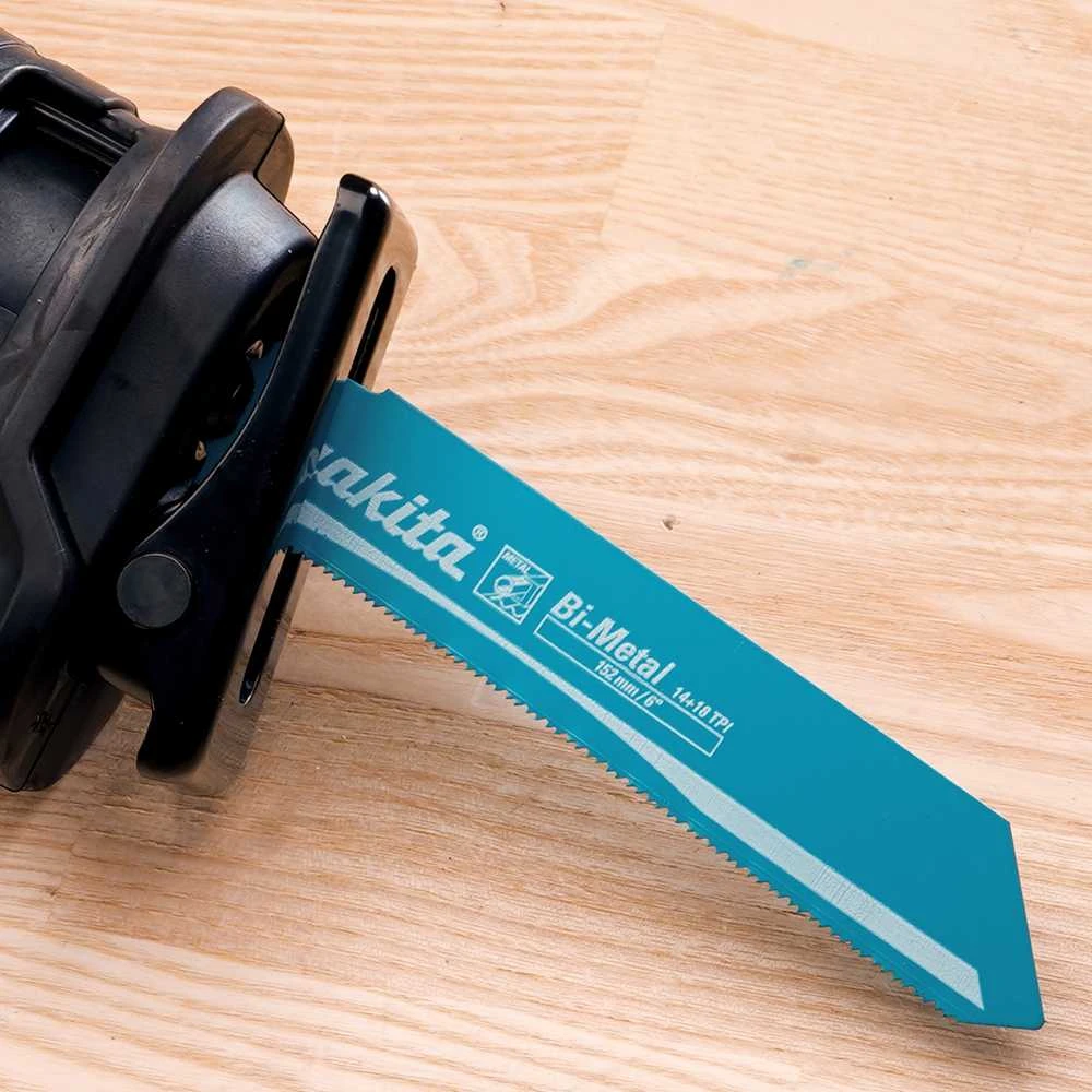Makita Tiesinio pjūklo pjūkleliai BIM išgaubto danties 152X1,1MM(14+18TPI),5Vnt,Metalui B-55815