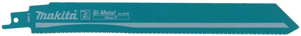 Makita Tiesinio pjūklo pjūkleliai BIM išgaubto danties 228X1,1MM (14+18TPI), 5Vnt, Metalui B-55821