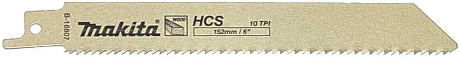 Makita Tiesinio pjūklo pjūkleliai HCS 152x0,8mm (10tpi), 5Vnt., Medžiui B-16807