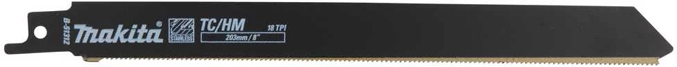 Makita Tiesinio pjūklo pjūkleliai TC/HM 203x1,0mm (18tpi), 2Vnt. B-51312