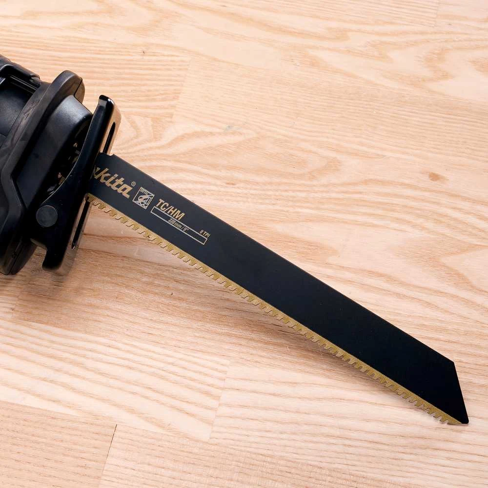 Makita Tiesinio pjūklo pjūklelis TC/HM 228x1,25mm (8tpi), 10Vnt., Metalui 4-12mm, vamzdžiams <175mm B-55588-10