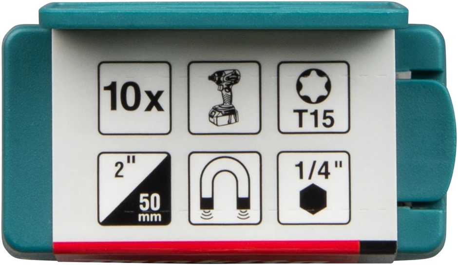 Makita Torison antgaliai E-tipo Impact PREMIER T15x50mm 10vnt. E-26026 T15 • 50 mm • 1/4" • 10 vnt
