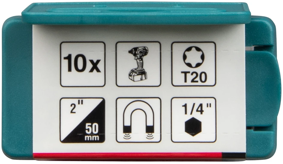 Makita Torison antgaliai E-tipo Impact PREMIER T20x50mm 10vnt. E-26032 T20 • 50 mm • 1/4" • 10 vnt